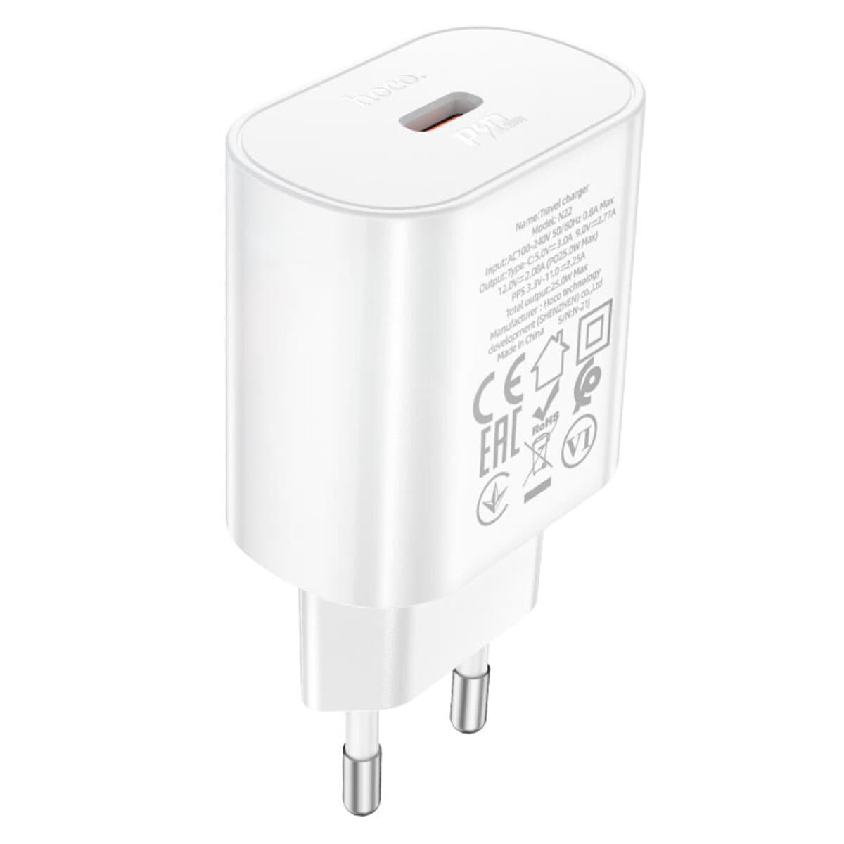 Зарядний пристрій HOCO N22 Jetta PD 25W 3A charger White