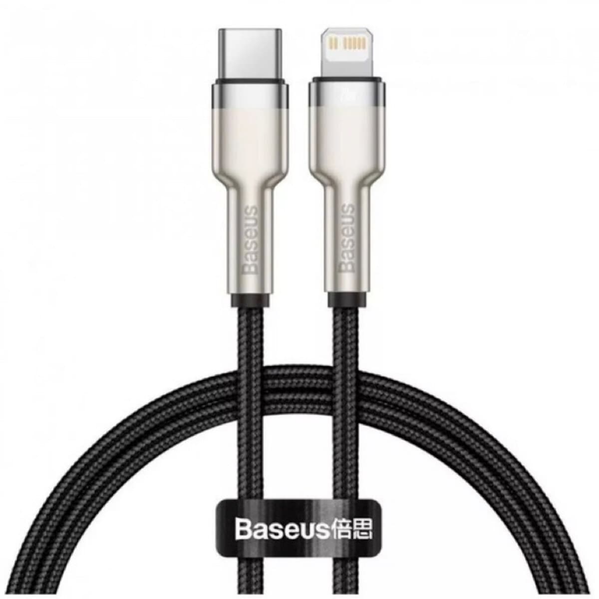 Кабель Baseus Cafule Series Metal Data Cable Type-C to Lightning PD 20W 0.25m Black (CATLJK-01)