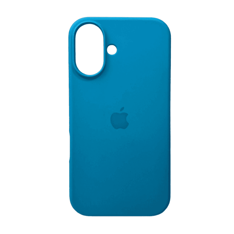 Захисний чохол-накладка Silicone Full Case AA Open Cam для Apple iPhone 16 Surf Blue (FullOpeAAi16-38)