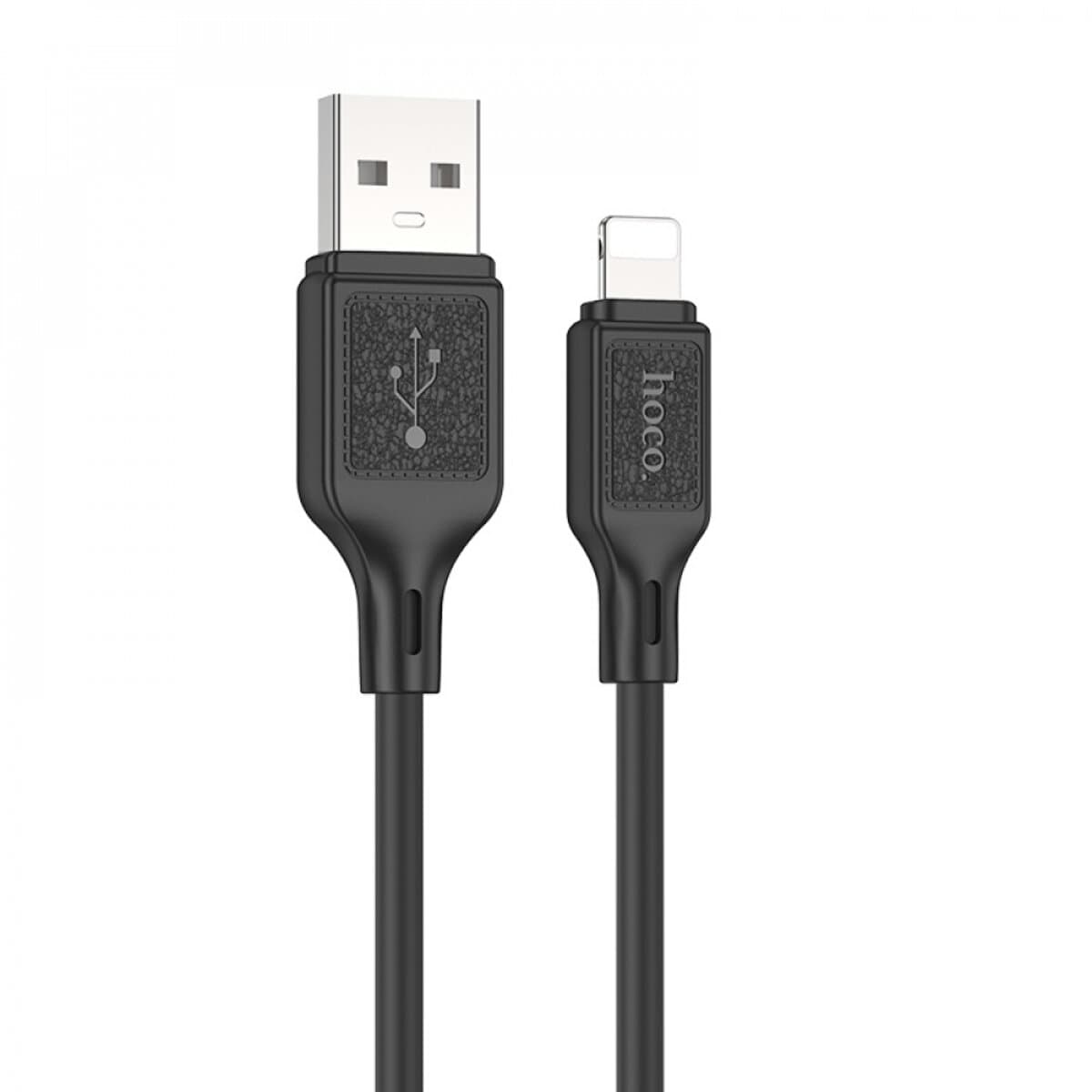 Кабель HOCO X90 Cool USB to Lightning silicone charging data cable 1m 2.4A Black