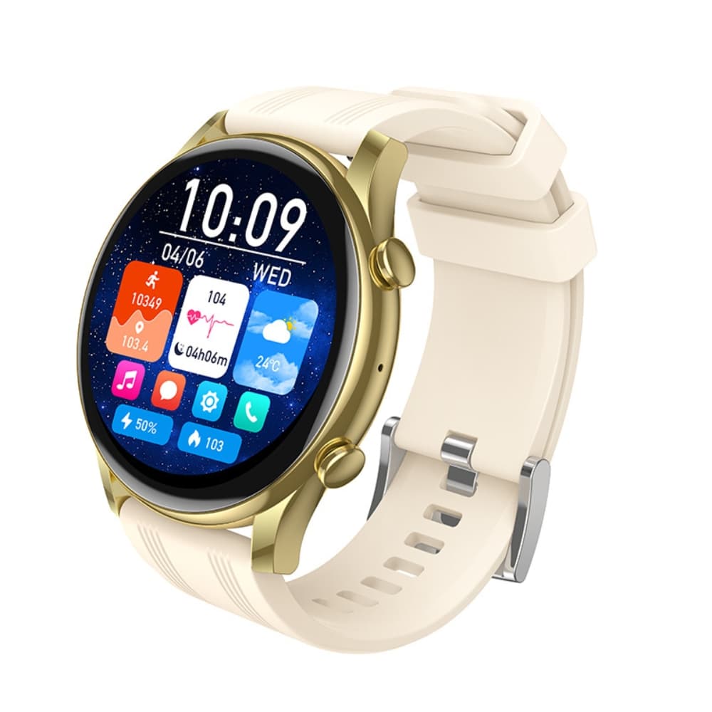 Смарт-часы HOCO Y38 AMOLED 36mm 1.43'' 300mAh Smart watch call version Gold