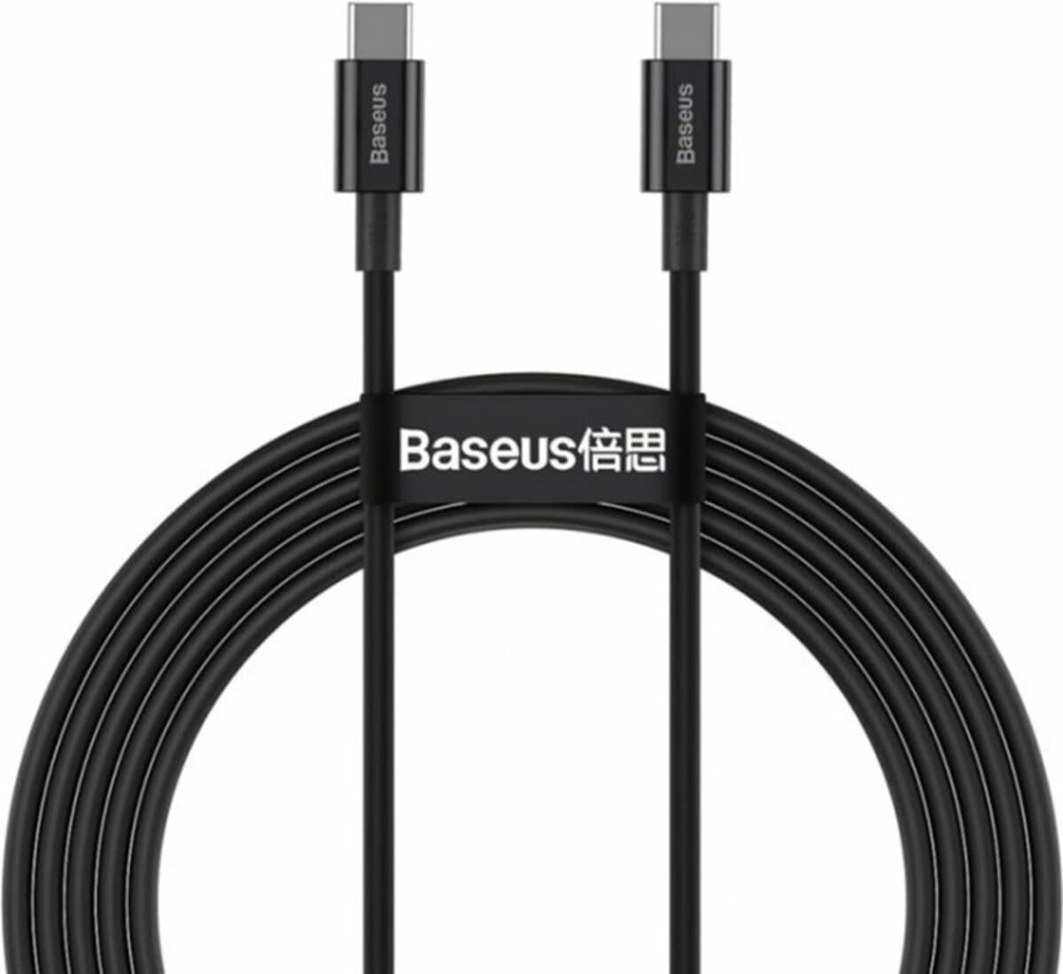 Кабель Baseus Superior Series Fast Charging Data Cable Type-C to Type-C 100W 1m Black (CATYS-B01)