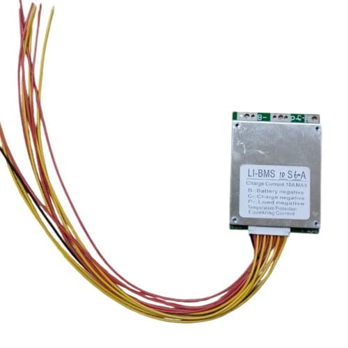 BMS контроллер с балансиром 10S 60А плата заряда защиты 10х Li-ion 36В (1023995)