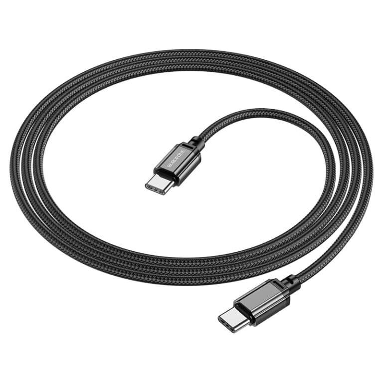 Кабель BOROFONE BX87 Sharp 60W charging data cable Type-C to Type-C 3A 1m Black