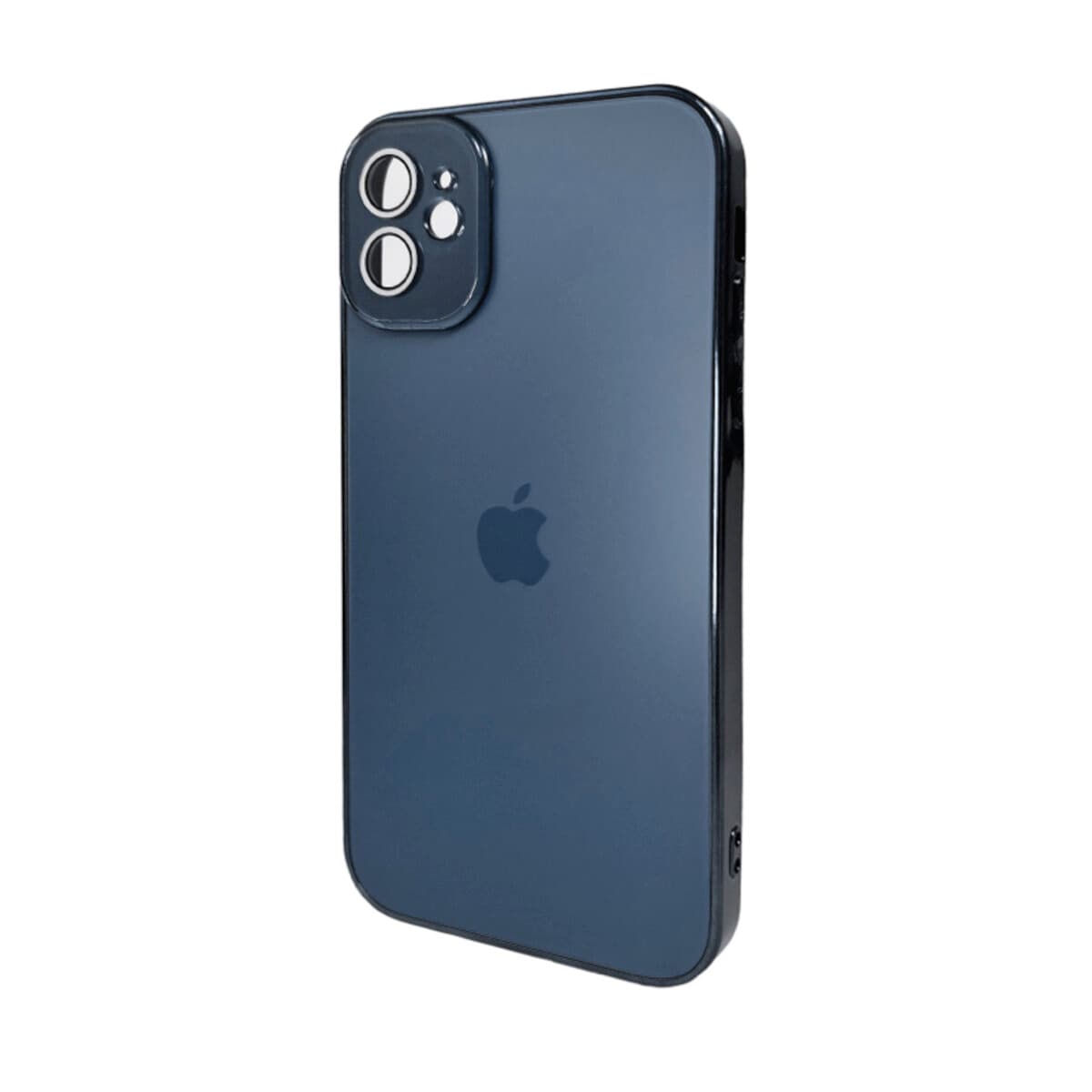 Захисний чохол-накладка AG Glass Sapphire Frame MagSafe Logo Apple iPhone 12 Sea Blue (AGSappiFRP12Blue)