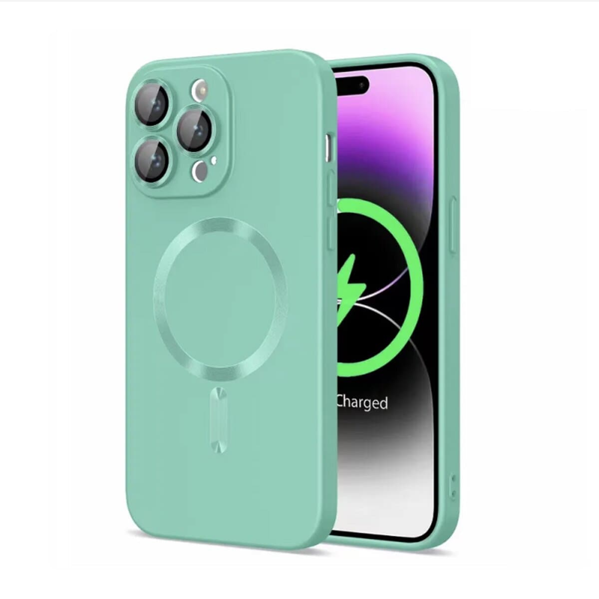 Защитный чехол-накладка Cosmic Frame MagSafe Color для Apple iPhone 14 Light Green (FrMgColiP14LightGreen)