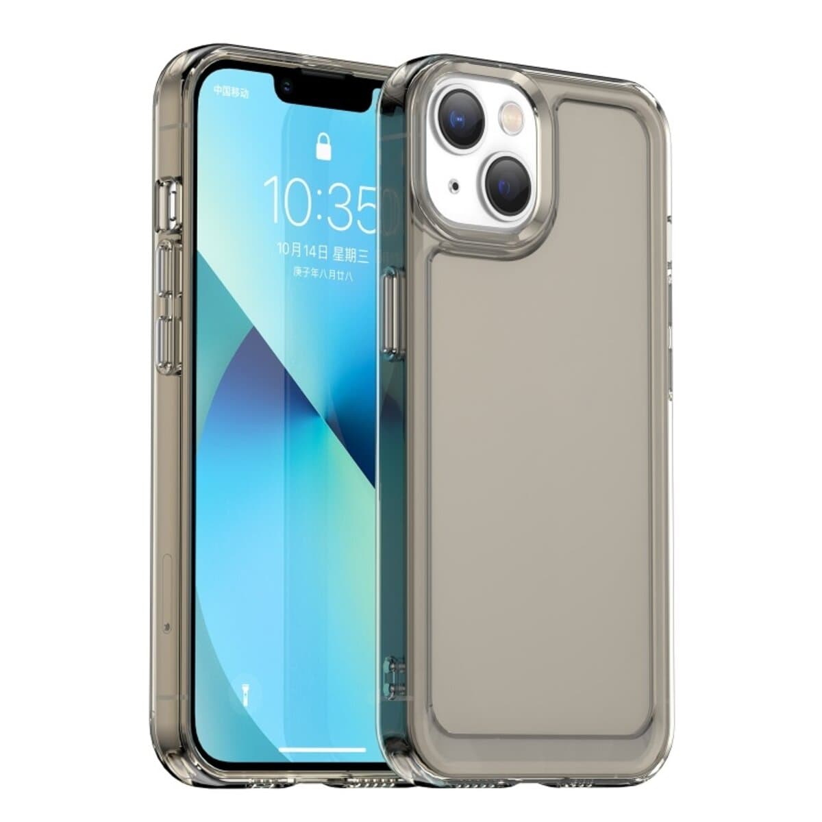 Защитный чехол-накладка Cosmic Clear Color 2 mm для Apple iPhone 14 Transparent Black (ClearColori14TrBlack)