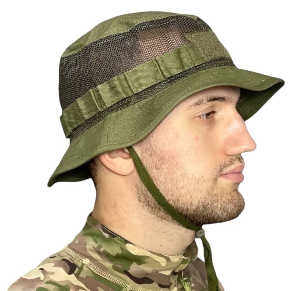 Тактична панама Ranger сітка під шеврон One Size Olive (RA8932)