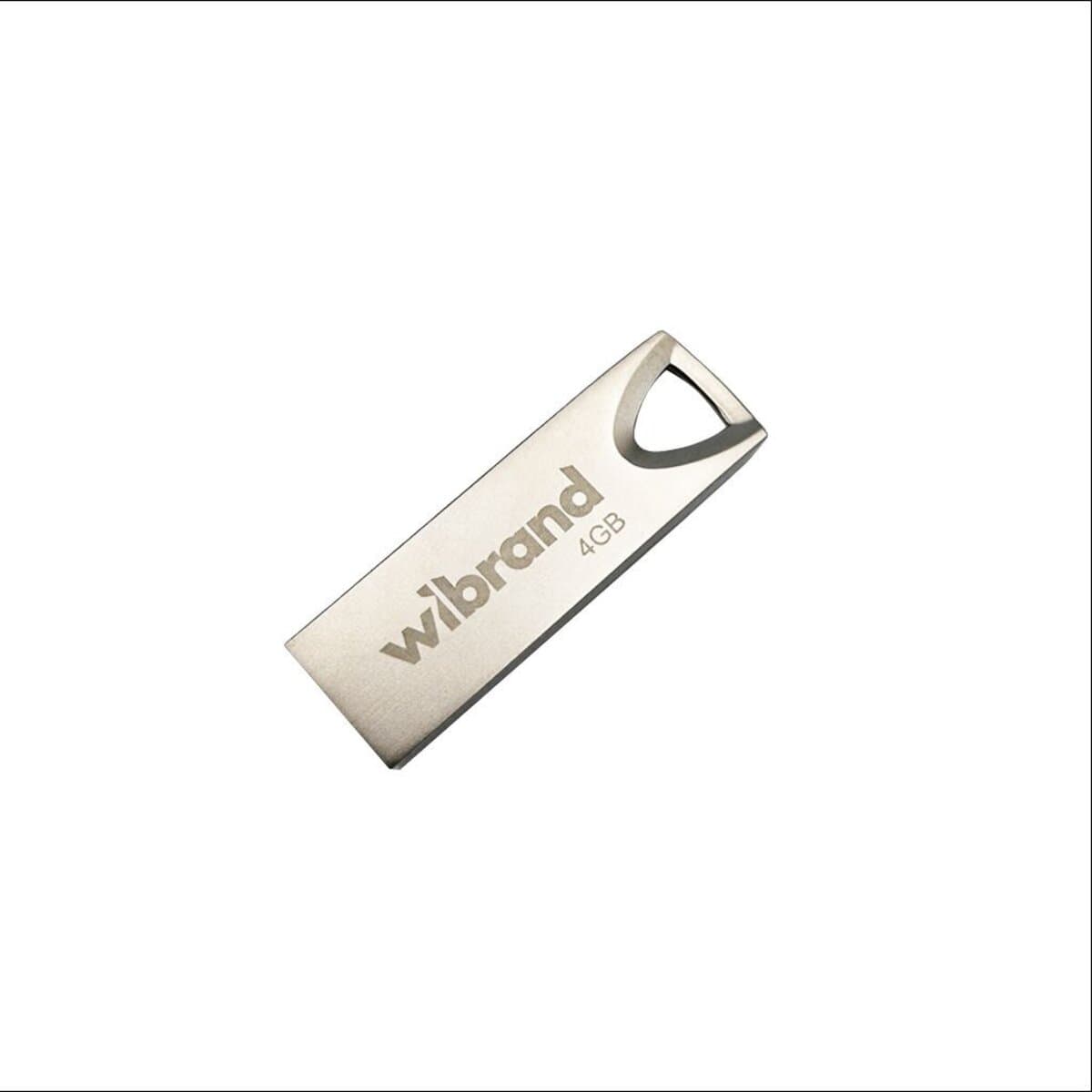 Флеш память флешка Wibrand Taipan 4Gb USB 2.0 Silver (WI2.0/TA4U2S)