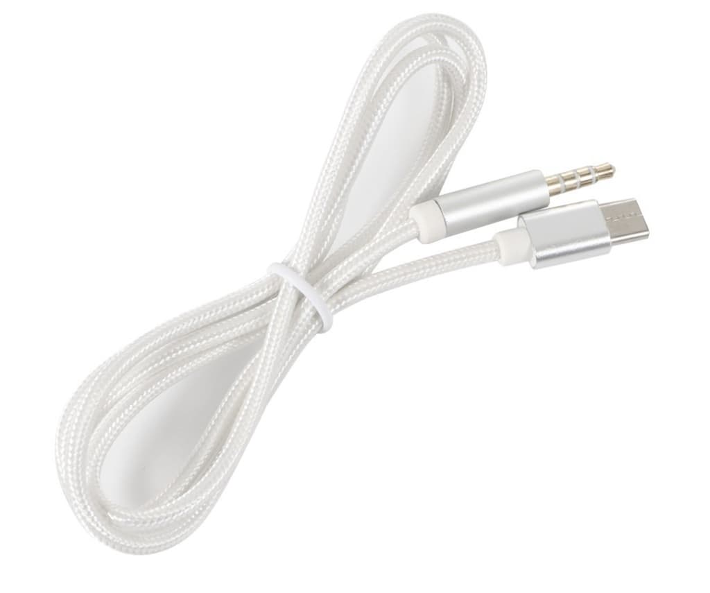 Кабель S0994 AUX Type-C - TRRS Audio 3.5мм MM 1м Silver