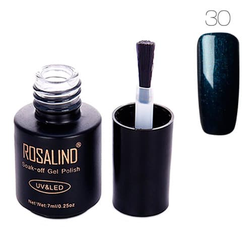 Гель-лак для нігтів манікюру Rosalind 7мл шелак для UV LED 30 Sapphire (313383)