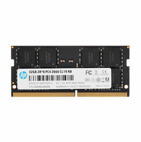 Оперативна пам'ять HP S1 SoDIMM 32Gb DDR4 2666MHz (38B88AA)