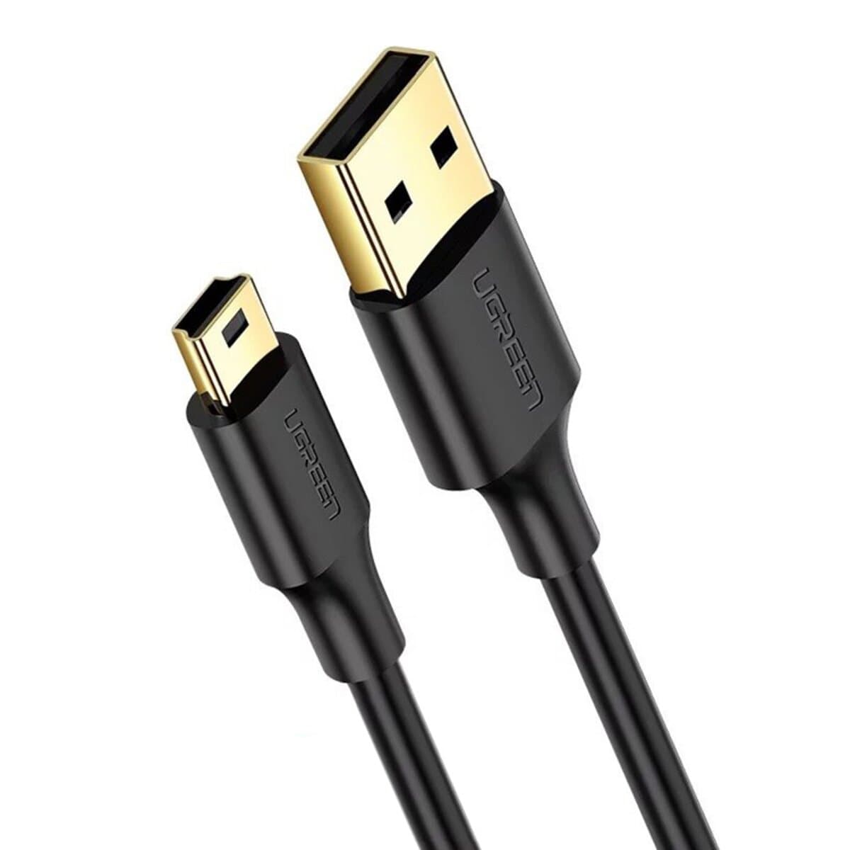 Кабель UGREEN USB 2.0 A Male to Mini-USB 5 Pin Male Cable 3m Black (UGR-10386)