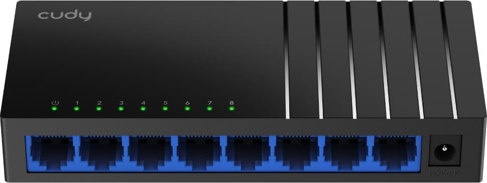 Комутатор Cudy GS108D 8 портів Gigabit Desktop Switch Black (GS108D)