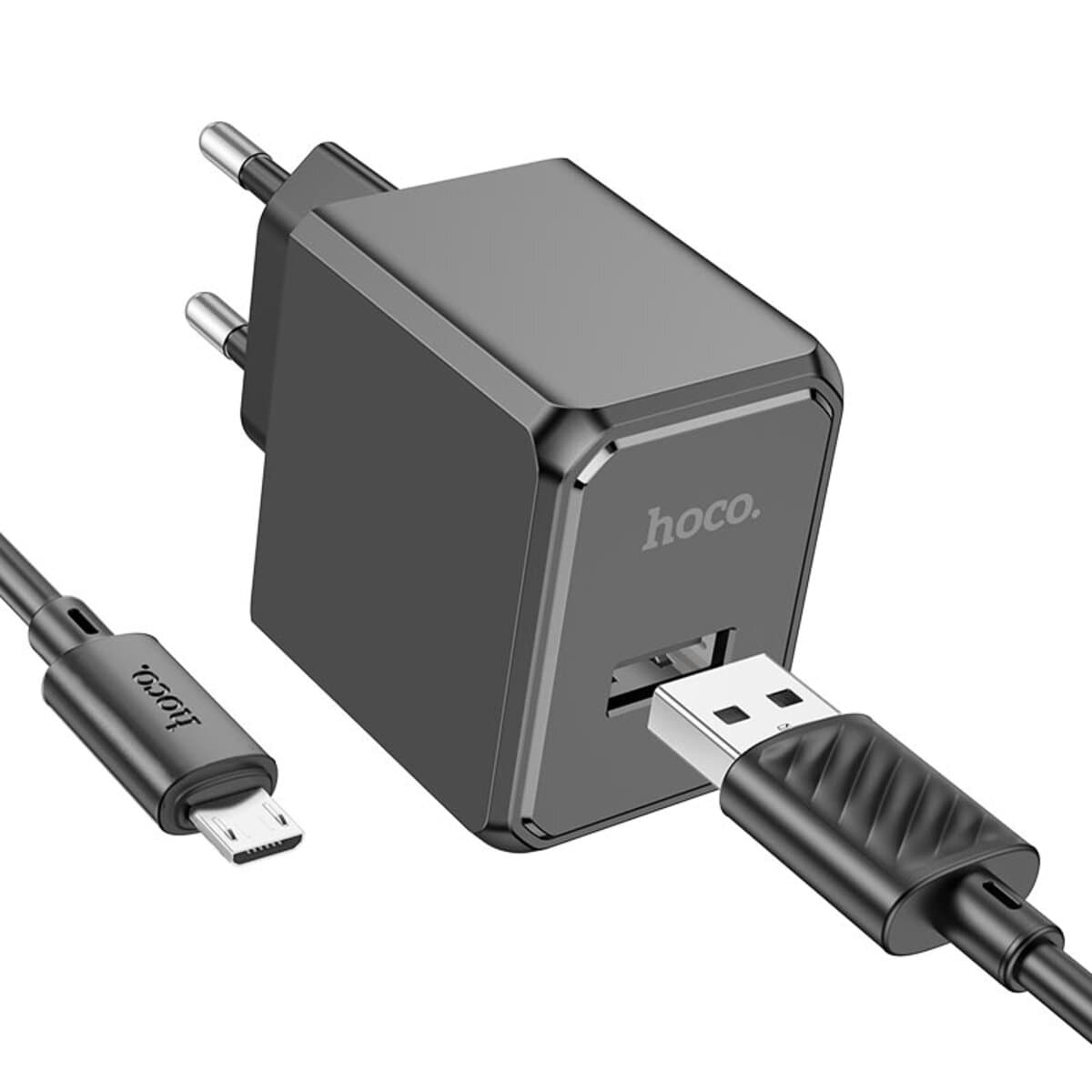 Зарядное устройство HOCO CS11A Ocean single port charger set Micro-USB cable 10.5W Black