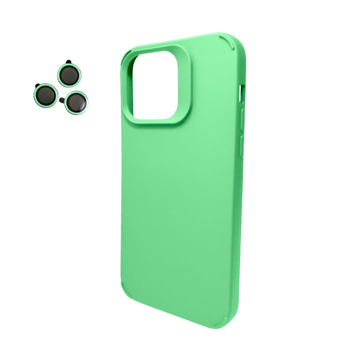 Защитный чехол-накладка Cosmic Silky Cam Protect для Apple iPhone 15 Pro Green (CoSiiP15PGreen)