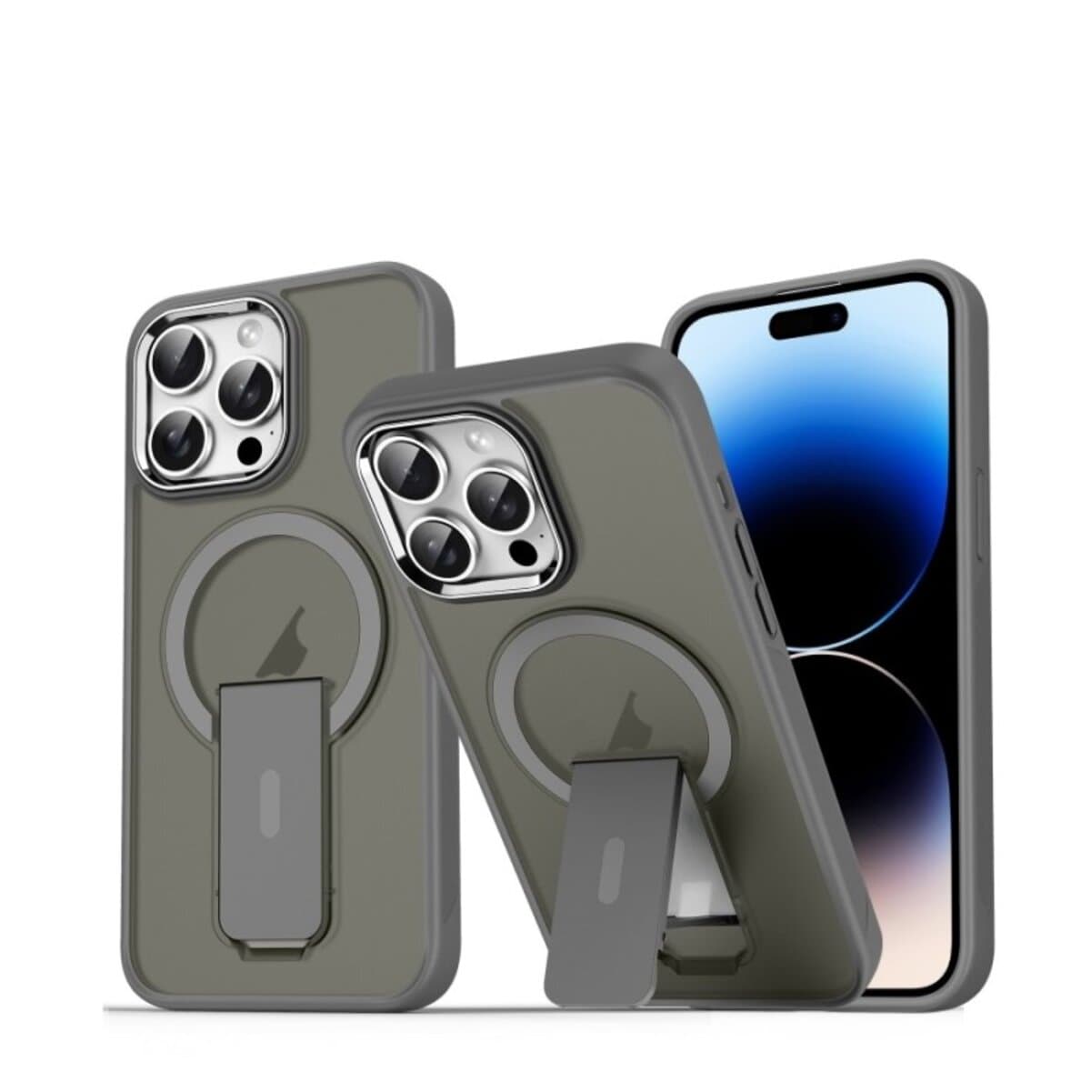 Защитный чехол-накладка Cosmic Magnetic Stand для Apple iPhone 14 Pro Grey (MagStand14PGrey)