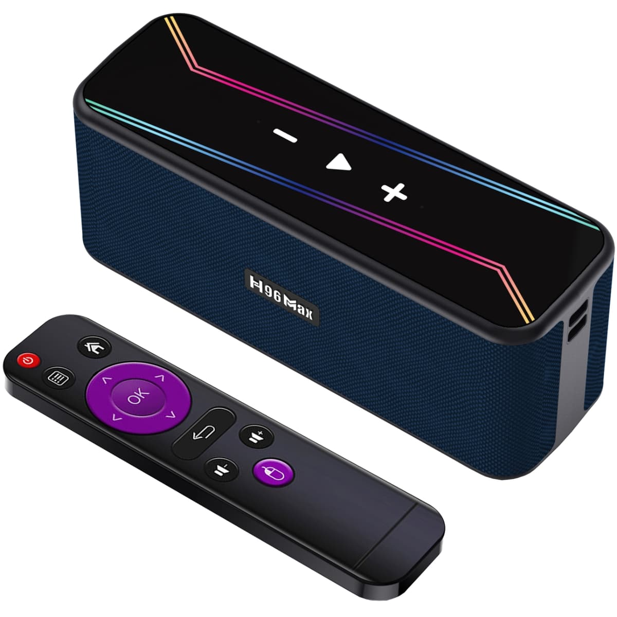 Медіаплеєр смарт-приставка для телевізора H96 MAX M7 4/32Gb Rockchip RK3528 Android 13 WiFi 2.4G+5G BT5.1 колонка 2х7Вт Black (M7_4GB/32GB)