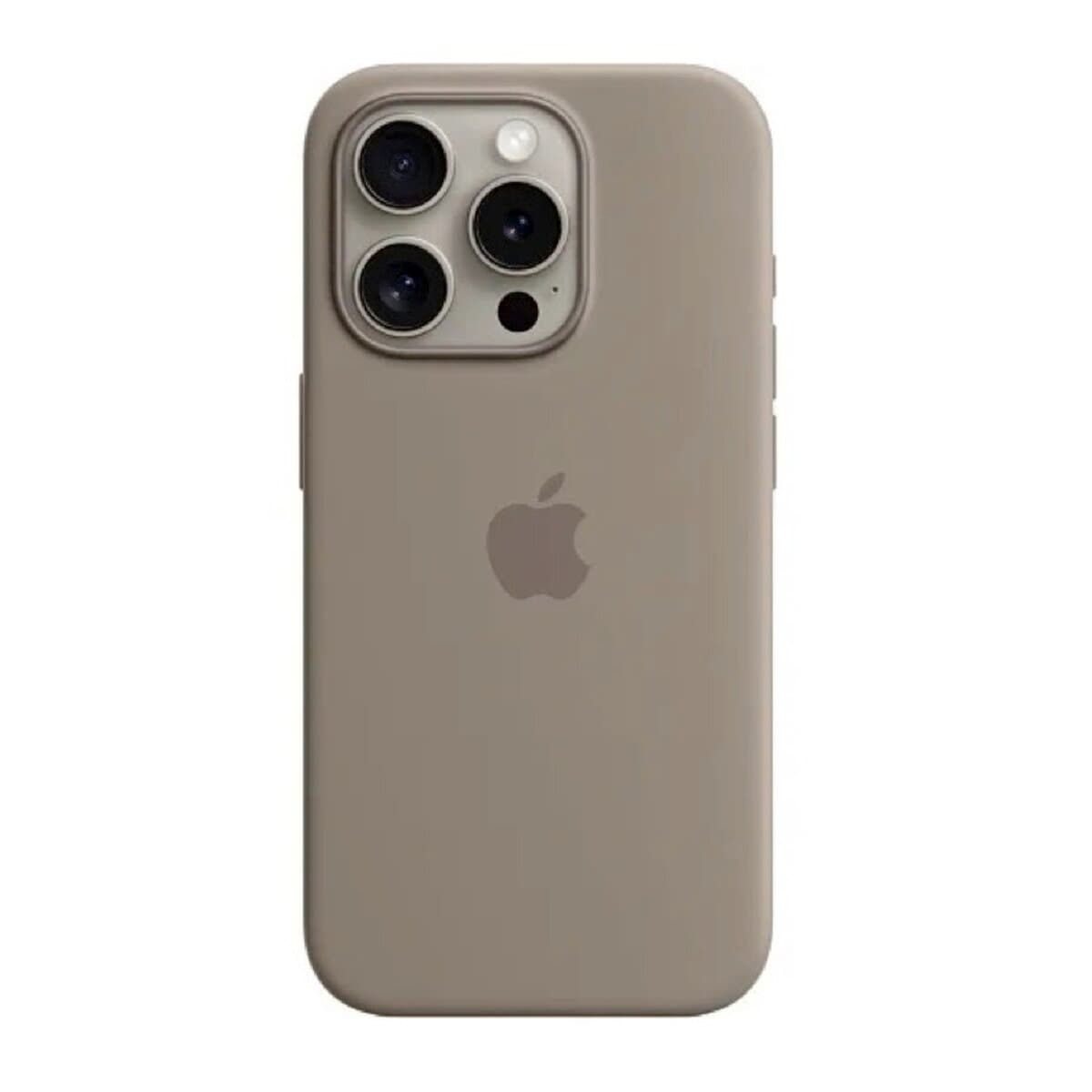 Защитный чехол-накладка Silicone Full Case AAA MagSafe IC для iPhone 15 Clay (Orig15Clay)