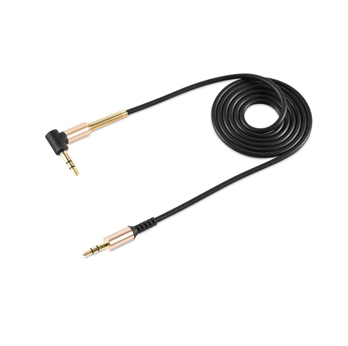 Аудіо-кабель HOCO UPA02 AUX 3.5mm to AUX 3.5mm Spring Audio cable Black