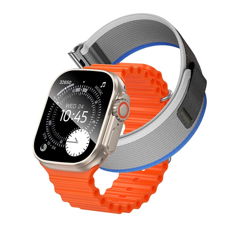 Смарт-годинник HOCO Y42 51mm 200mAh IPX6 Smart watch call version 2.01'' BT5.3 Titanium Gold