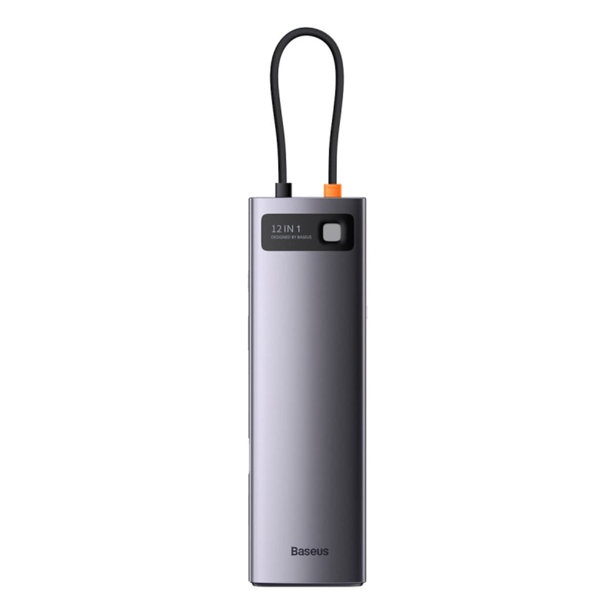 USB-хаб Baseus Metal Gleam Series 12-in-1 Multifunctional Type-C to HDMI + DP + 2 × USB 3.0 + 2 × USB 3.1 + Type-C3.1 + PD + RJ45 + SD/TF + 3.5 мм HUB Docking Station Grey (WKWG020213)