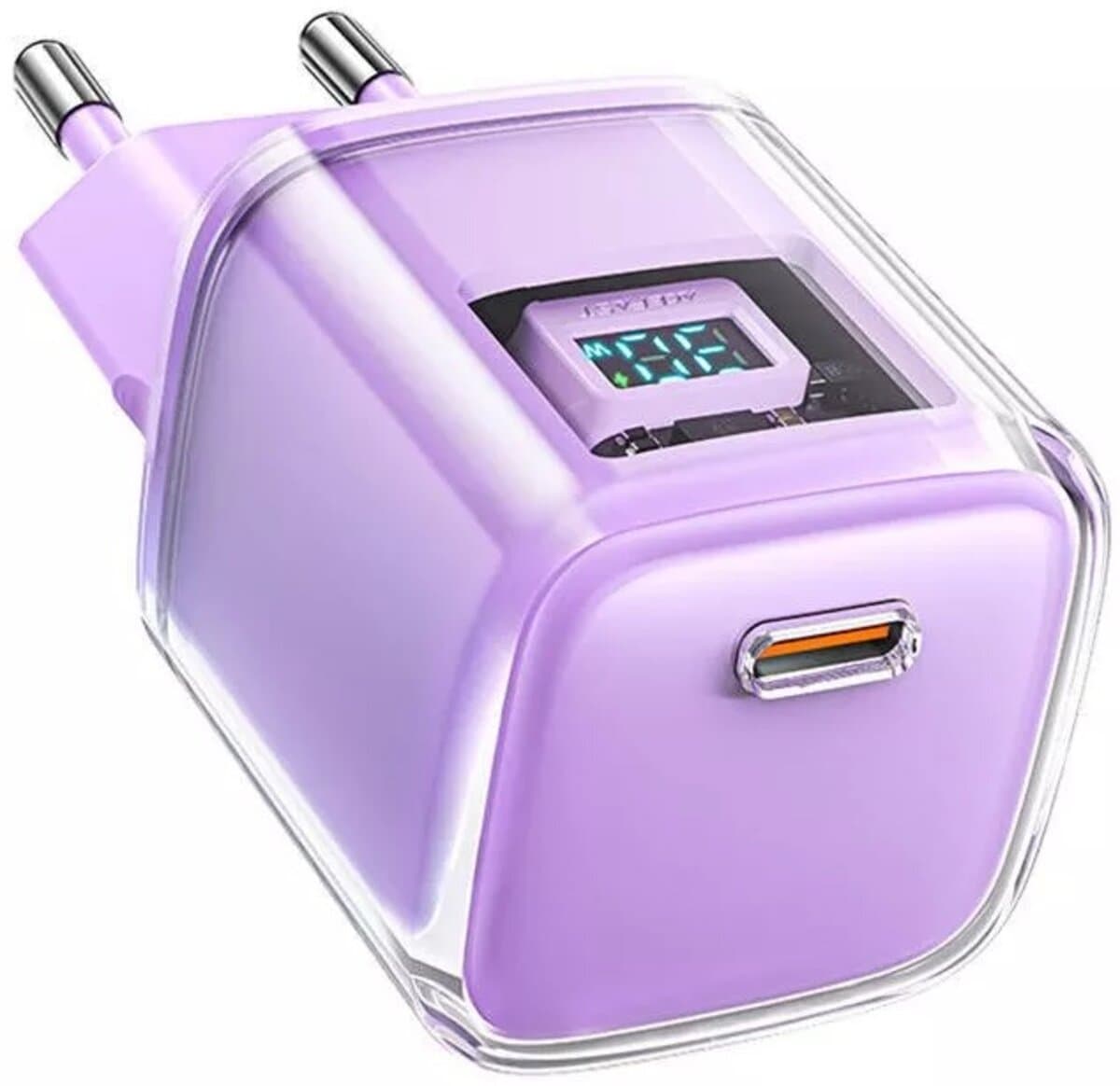 Зарядний пристрій ACEFAST A53 Sparkling PD30W GaN USB-C Charger Alfalfa Purple (AFA53AP)