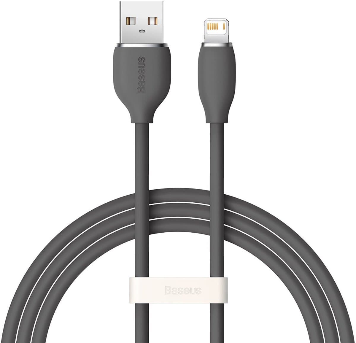 Кабель Baseus Jelly Liquid Silica Gel Fast Charging Data Cable USB to Lightning 2.4A 1.2m Black (CAGD000001)