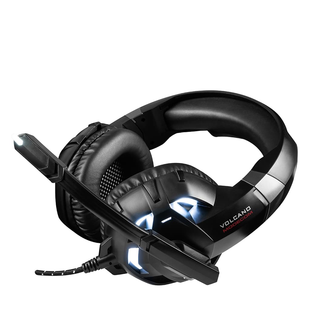 Провідні ігрові навушники гарнітура Modecom MC-849 Volcano Shield V2 Gaming USB 2 x jack 3.5 Black