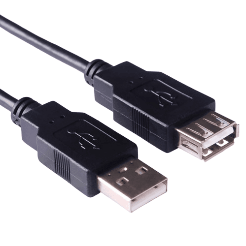 Кабель подовжувач Kingda USB 2.0 AM to USB 2.0 AF 2м Black (KDUSB2004-2M)
