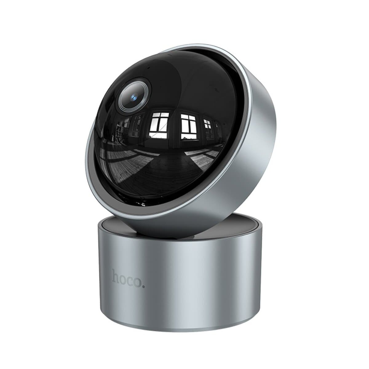 IP-камера відеоспостереження HOCO D5 Indoor PTZ HD camera EU 2304x1296 IP54 Wi-Fi 2.4 ГГц Grey