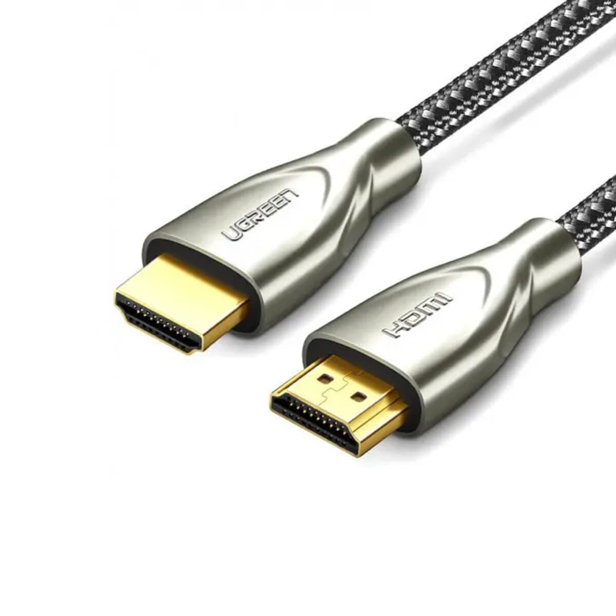 Кабель UGREEN HD131 HDMI to HDMI 1м Carbon Fiber Zinc Alloy Cable Gray (UGR-50106)