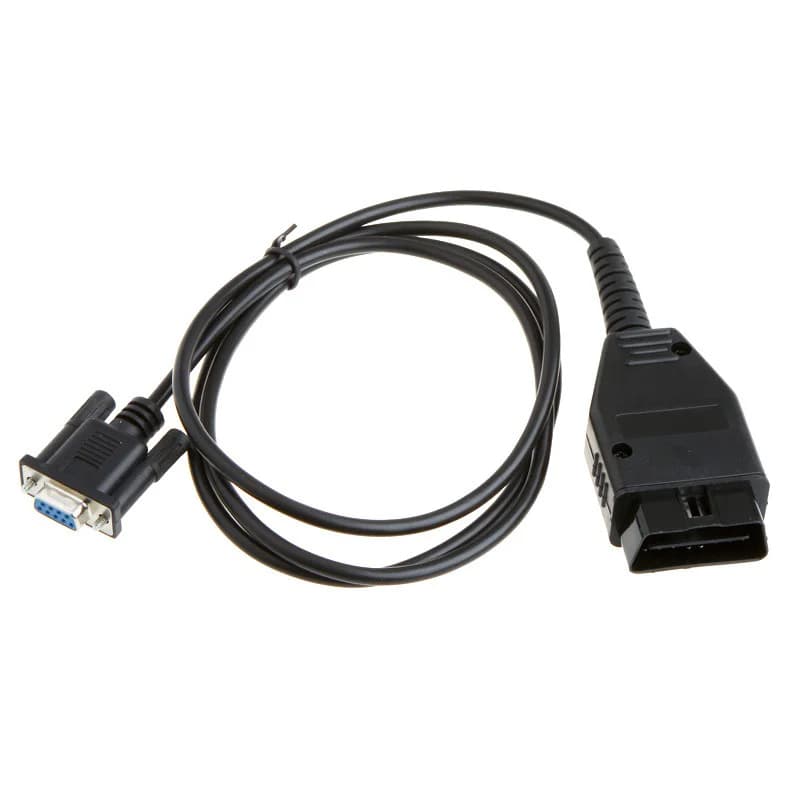 Переходник RS232 DB9 мама to OBD2 16pin папа 140см Black (284190)