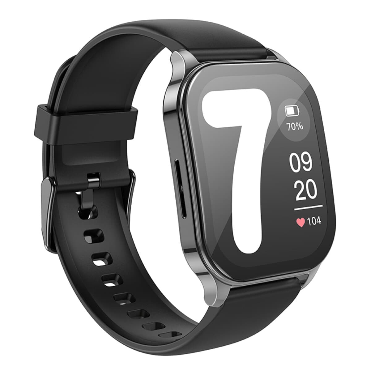 Смарт-часы HOCO Y19 AMOLED Smart sports watch call version 300mAh IP68 BT5.1 Bright Metal Gray
