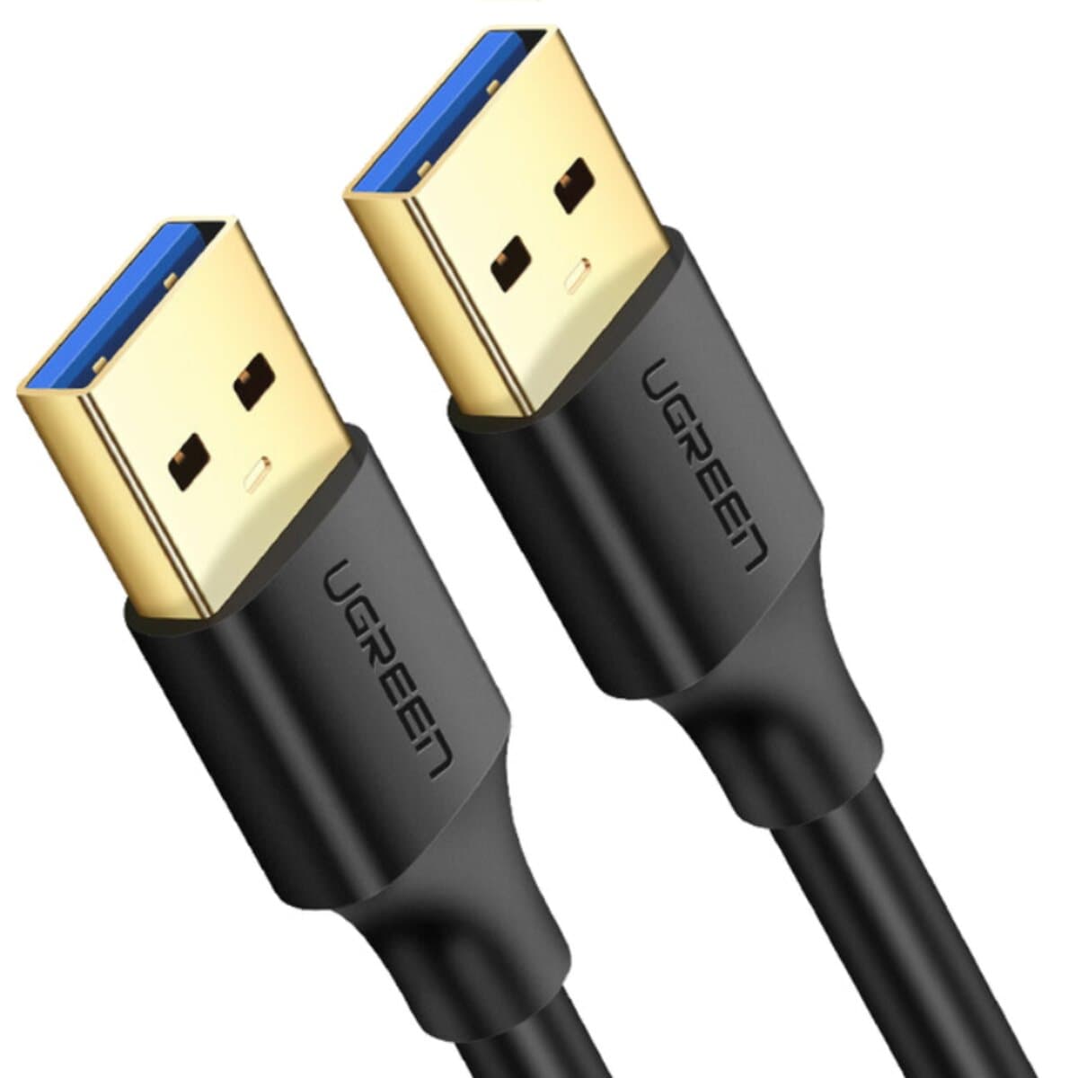 Кабель UGREEN USB-A to USB-A 3.0 Male to Male Cable 1m Black (UGR-10370)