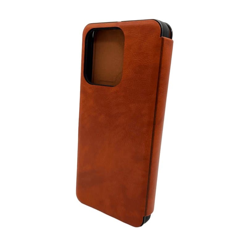 Захисний чохол-книжка Leather Premium для Xiaomi Redmi Note 14 4G (Europe version) Brown (LPRRmNt14Brown)