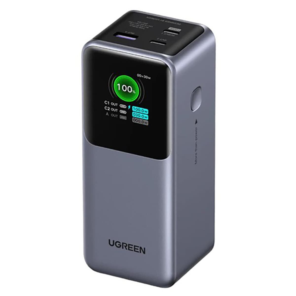 Powerbank павербанк УМБ UGREEN PB721 20000mAh Quick Charging 130W Li-ion Grey (UGR-35524B)