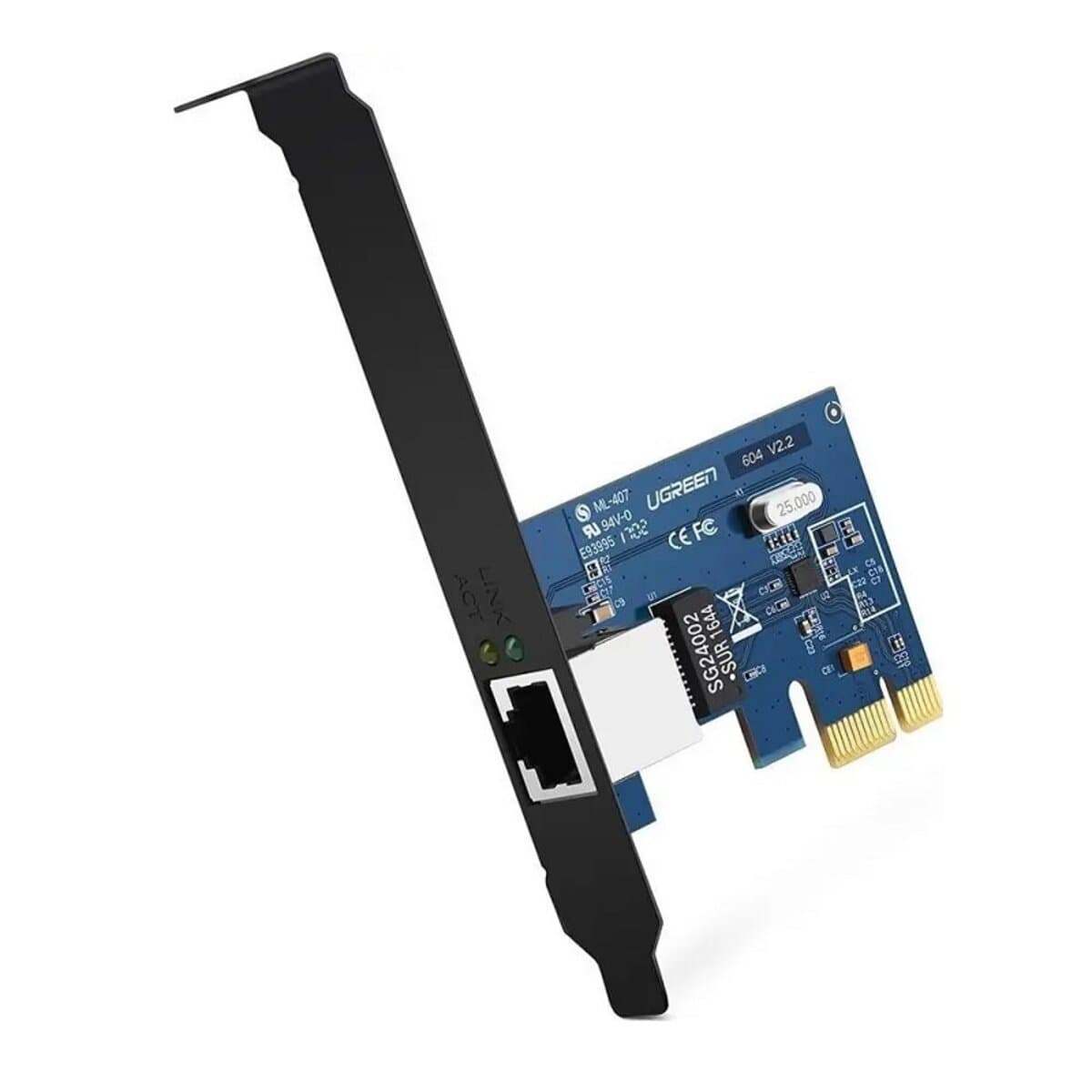 Сетевая карта UGREEN US230 Gigabit 10/100/1000Mbps PCI Express Network Adapter (UGR-30771)