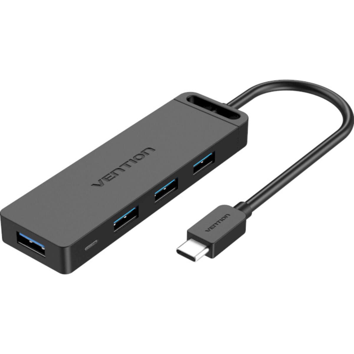 USB-хаб Vention Type-C to 4-Port USB3.0 Hub with Power Supply 0.5m ABS Type Black (TGKBD)