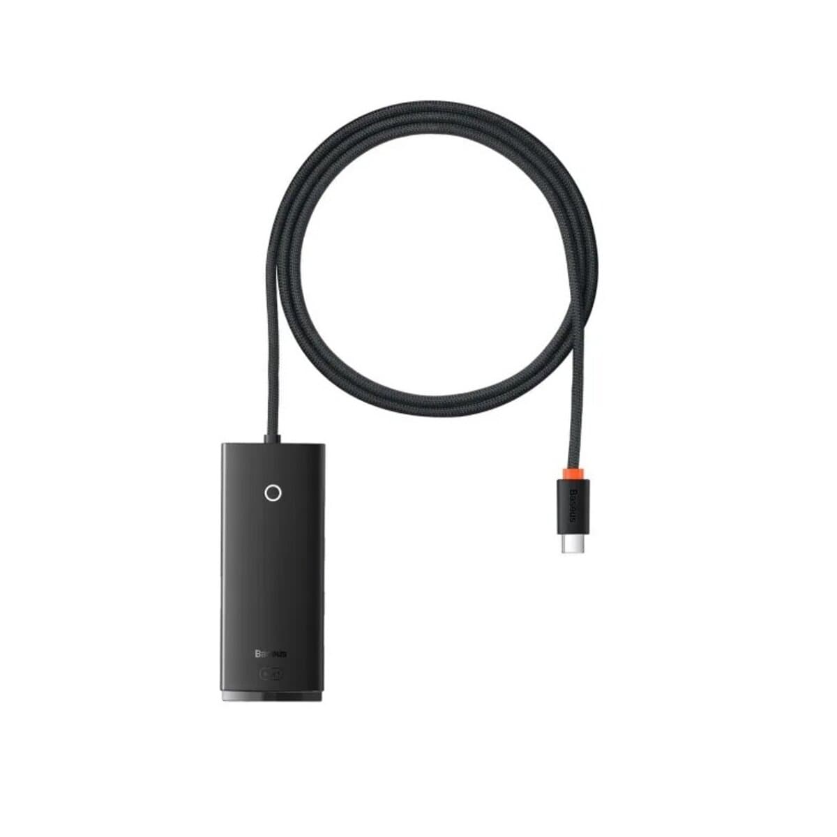 USB-хаб Baseus Lite Series 4-Port Type-C HUB Adapter Type-C to USB 3.0x4 1m Black (WKQX030401)