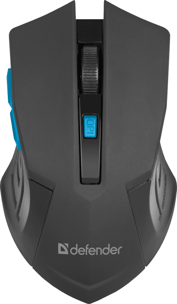 Ігрова бездротова мишка Defender Accura MM-275 6 кН 1600 dpi USB Black-Blue (52275)
