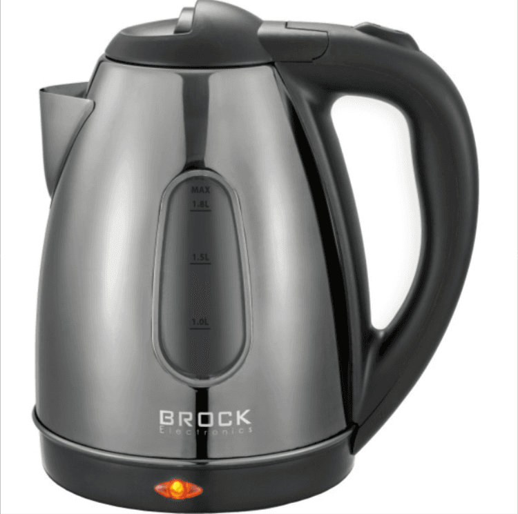 Електрочайник BROCK WK 0605 GY 1500Вт 1.8л потрійна система безпеки Grey (WK 0605 GY)
