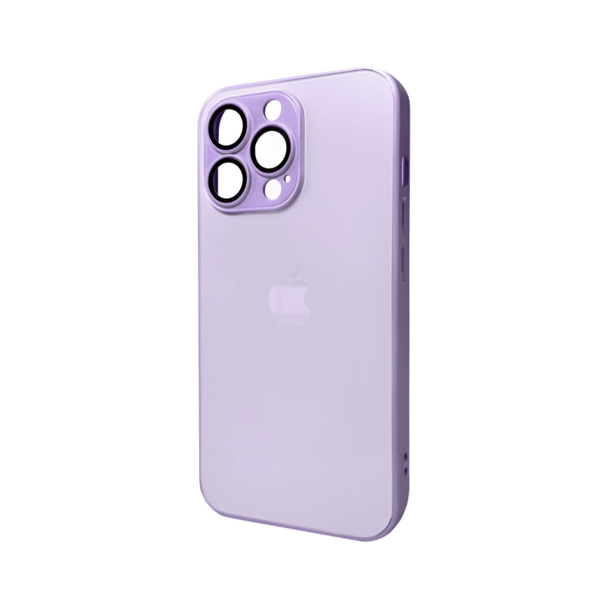 Захисний чохол-накладка AG Glass Matt Frame Color Logo для Apple iPhone 12 Pro Max Light Purple (AGMattFrameiP12PMLPurple)