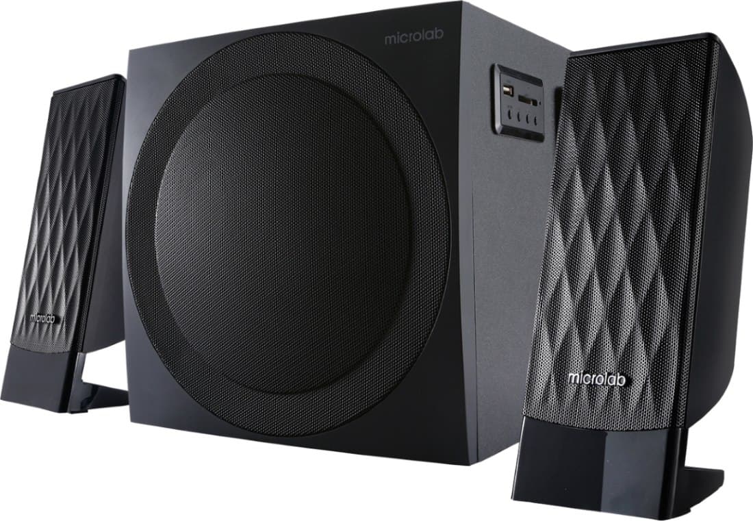Комп'ютерні колонки Microlab M-300U 38W 2.1 USB SD FM Black (M-300U)