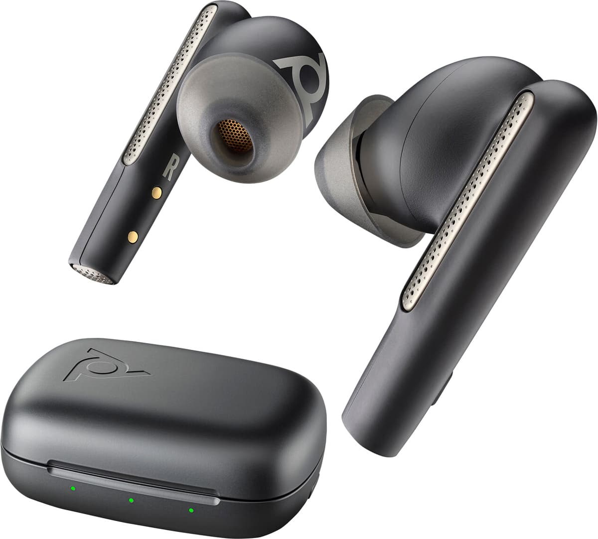 Безпровідні навушники з мікрофоном Poly TWS Voyager Free 60 Earbuds BT700A Bluetooth 5.3 BCHC Black