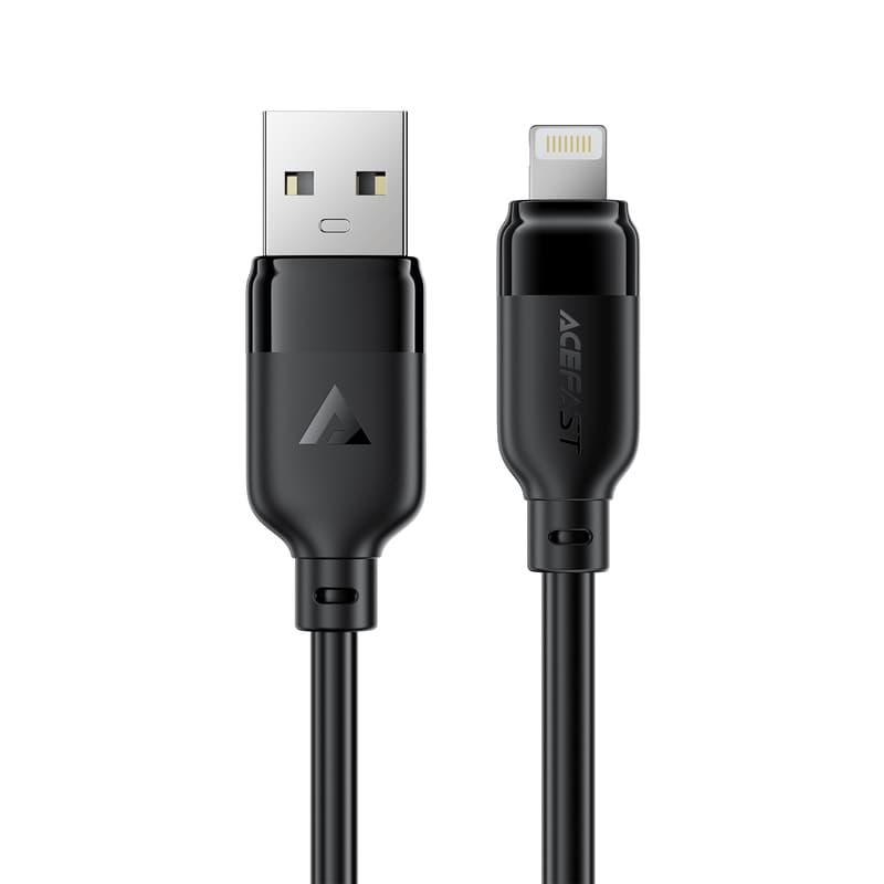 Кабель ACEFAST C16-06 USB to Lightning 2.4A 2m TPE TPU connectors Black