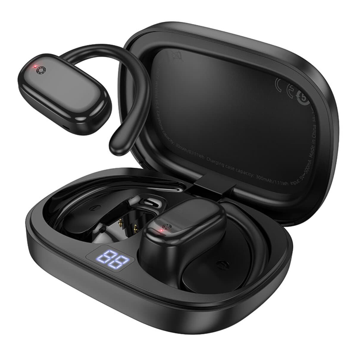 Беспроводные наушники BOROFONE BW73 Lucky Open True Wireless BT5.4 headset 300mAh Black
