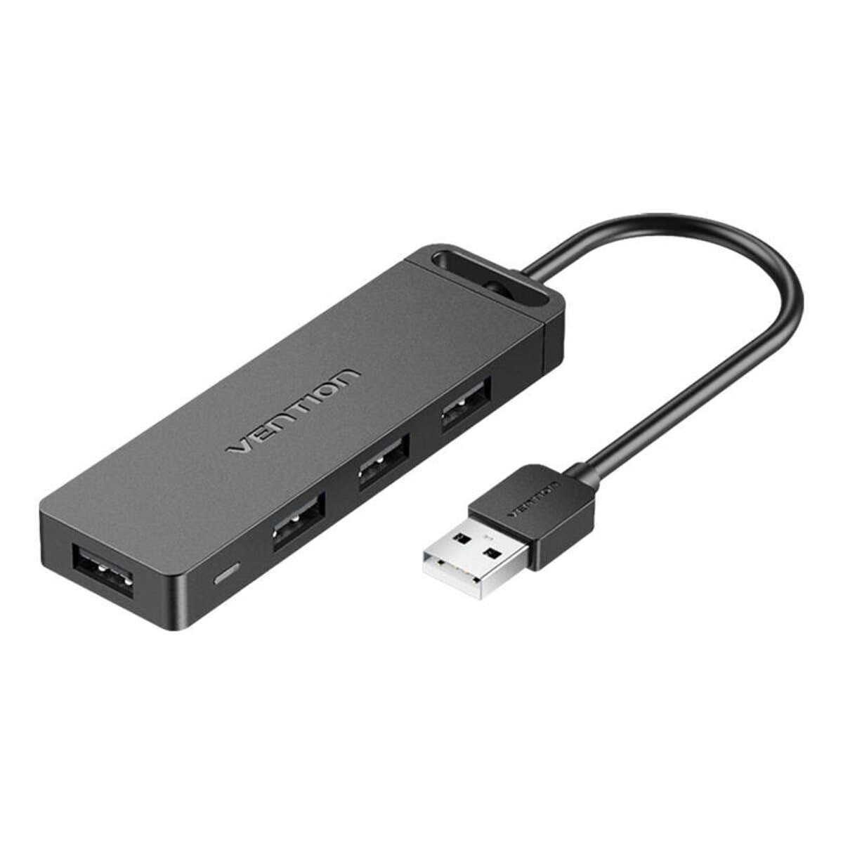USB-хаб Vention 4-Port USB2.0 Hub With Power Supply 0.15m Black (CHMBB)