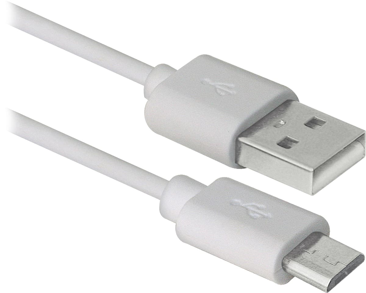 Кабель Defender 08-10BH USB AM-micro BM 3м White (87468)