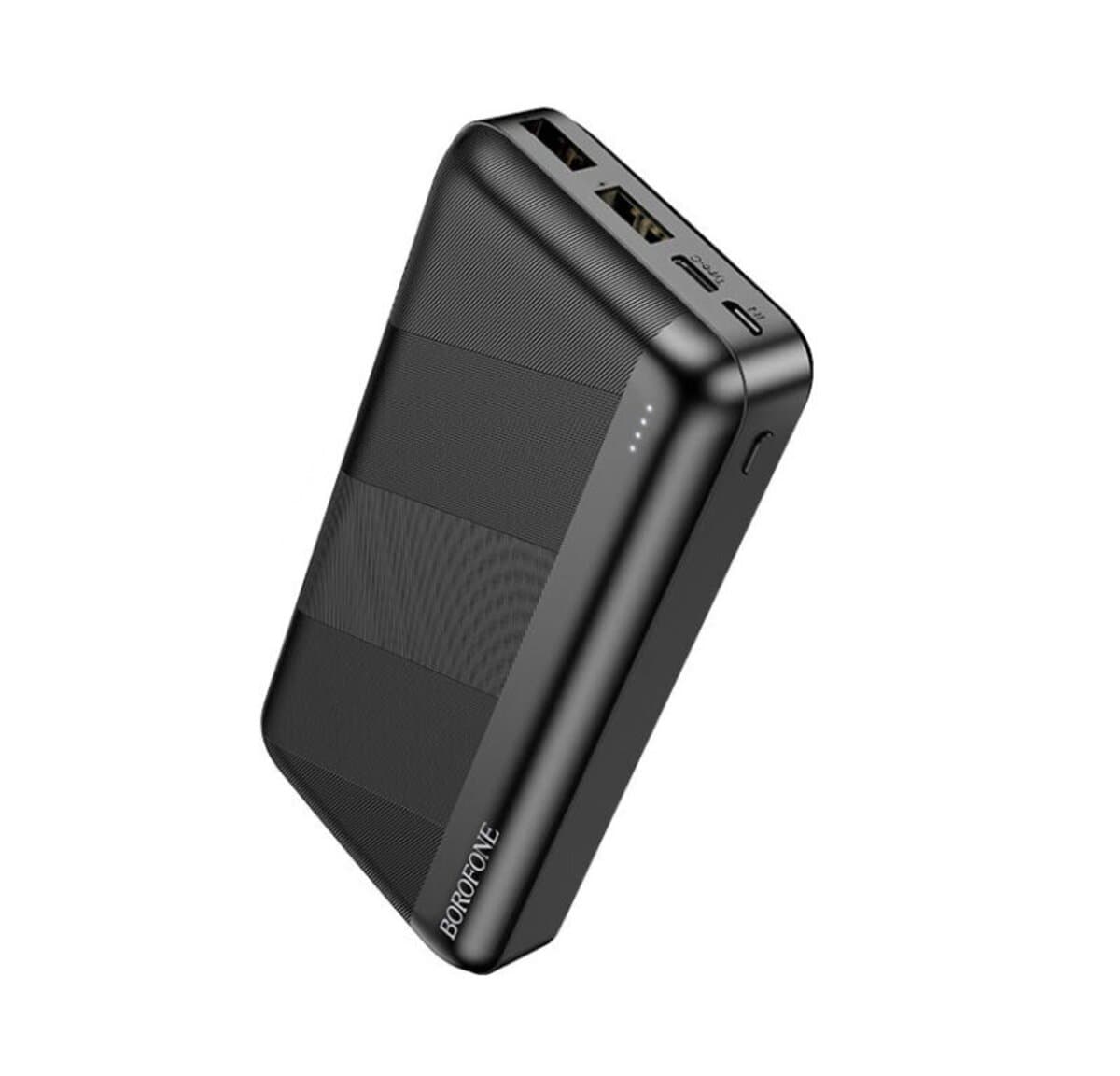 Powerbank павербанк УМБ BOROFONE BJ27A Pindar 20000mAh Li-pol 2xUSB 1xType-C Black (BJ27AB)